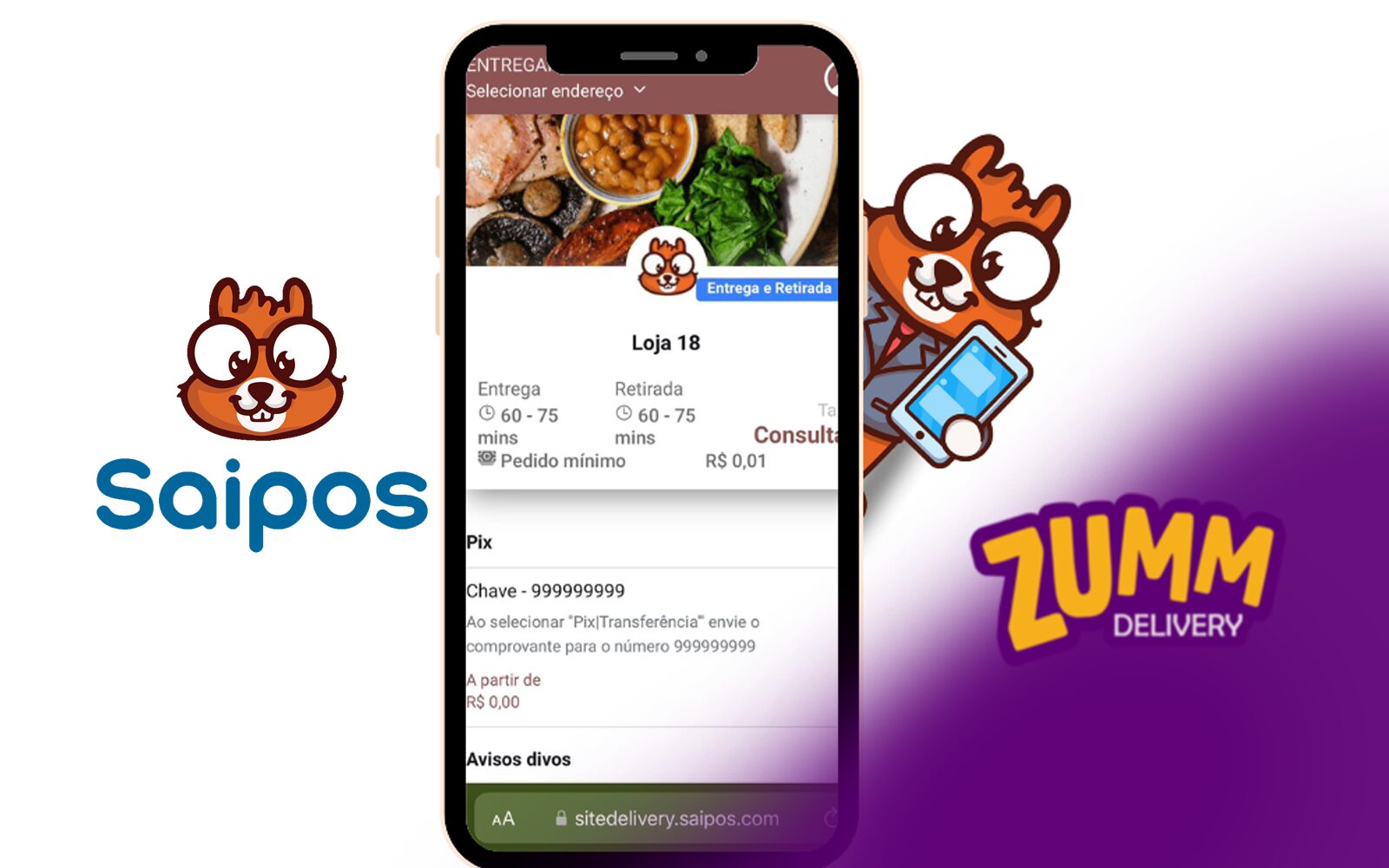 Saipos – Como fazer a integração com a Plataforma de Entregas Zumm Delivery